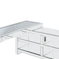 Noralie L-Shaped Glass Top Desk