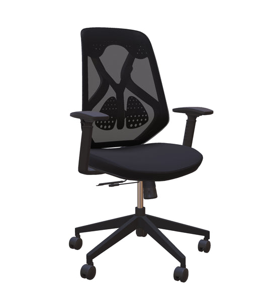 Roswell Black on Black Ergonomic Office Chair