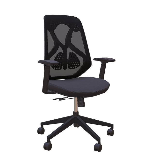 Roswell Black on Black Ergonomic Office Chair