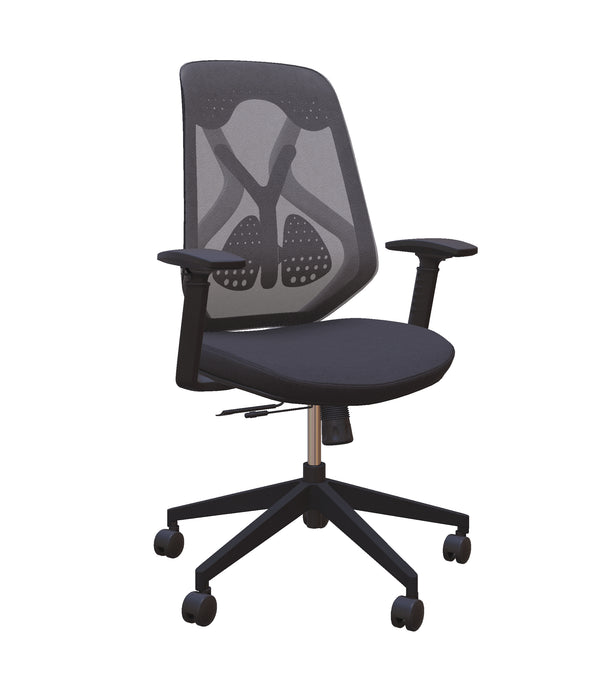 Roswell Black on Grey Ergonomic Office Chair