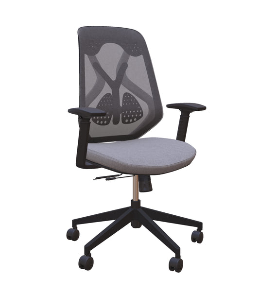 Roswell Black on Grey Ergonomic Office Chair