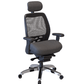 Nightingale SXO Mesh-Back Ergonomic Chair With Headrest - 6100D - Grey