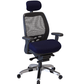 Nightingale SXO Mesh-Back Ergonomic Chair With Headrest - 6100D - Blue