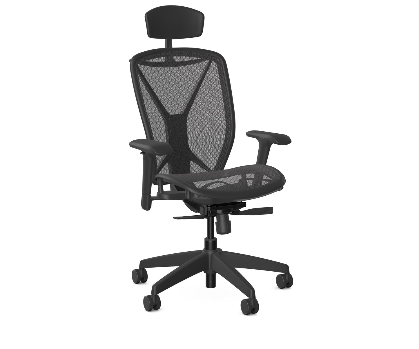 Fluid All Mesh Ergonomic Office Chair With Headrest