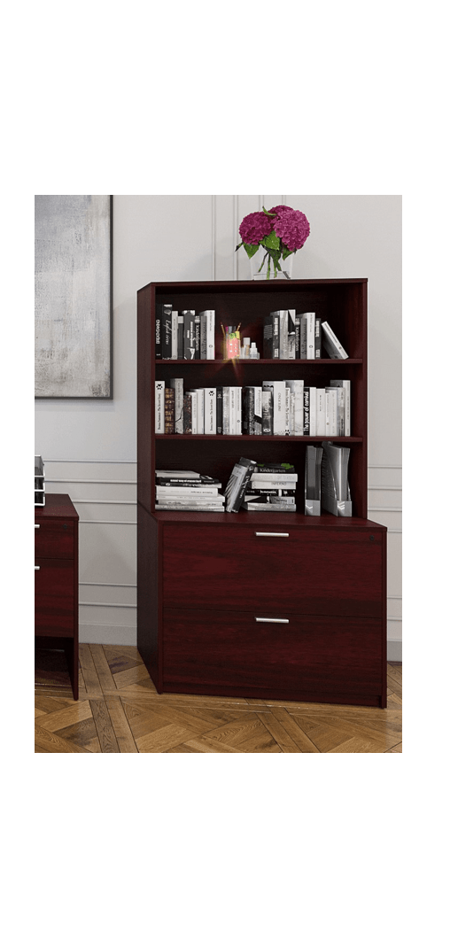 Kai Lateral File Drawer with Open Hutch – Office Pinnacle