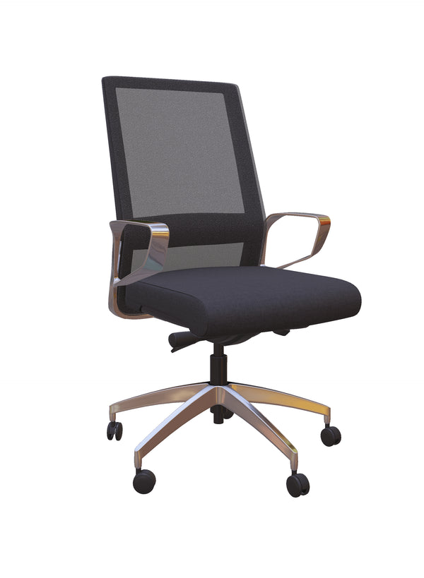 Freeride Grey Mesh-Back Conference Chair