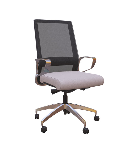 Freeride Grey Mesh-Back Conference Chair
