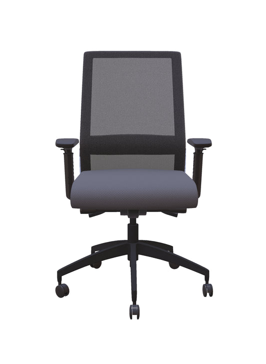 Freeride Grey Mesh-Back Office Chair
