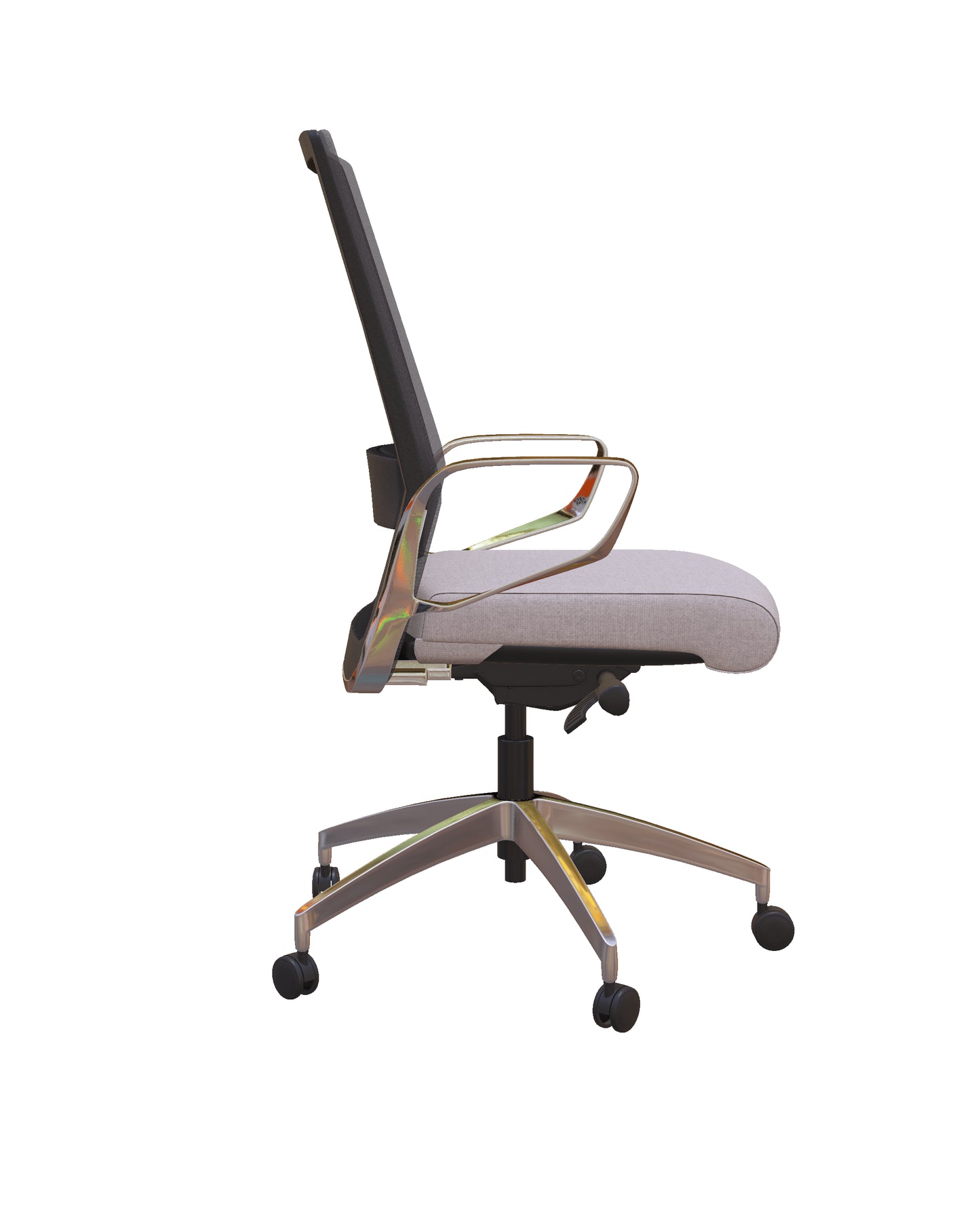 Freeride Grey Mesh-Back Conference Chair