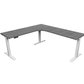 i5 Industries iRize Height Adjustable L-Shaped Desk - Grey - SKU IW6060