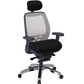 Nightingale SXO Mesh-Back Ergonomic Chair With Headrest - 6100D - Black 