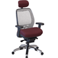 Nightingale SXO Mesh-Back Ergonomic Chair With Headrest - 6100D - Burgundy