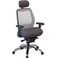 Nightingale SXO Mesh-Back Ergonomic Chair With Headrest - 6100D - Grey