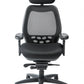 Nightingale SXO Mesh-Back Ergonomic Chair With Headrest - 6100D - Black 