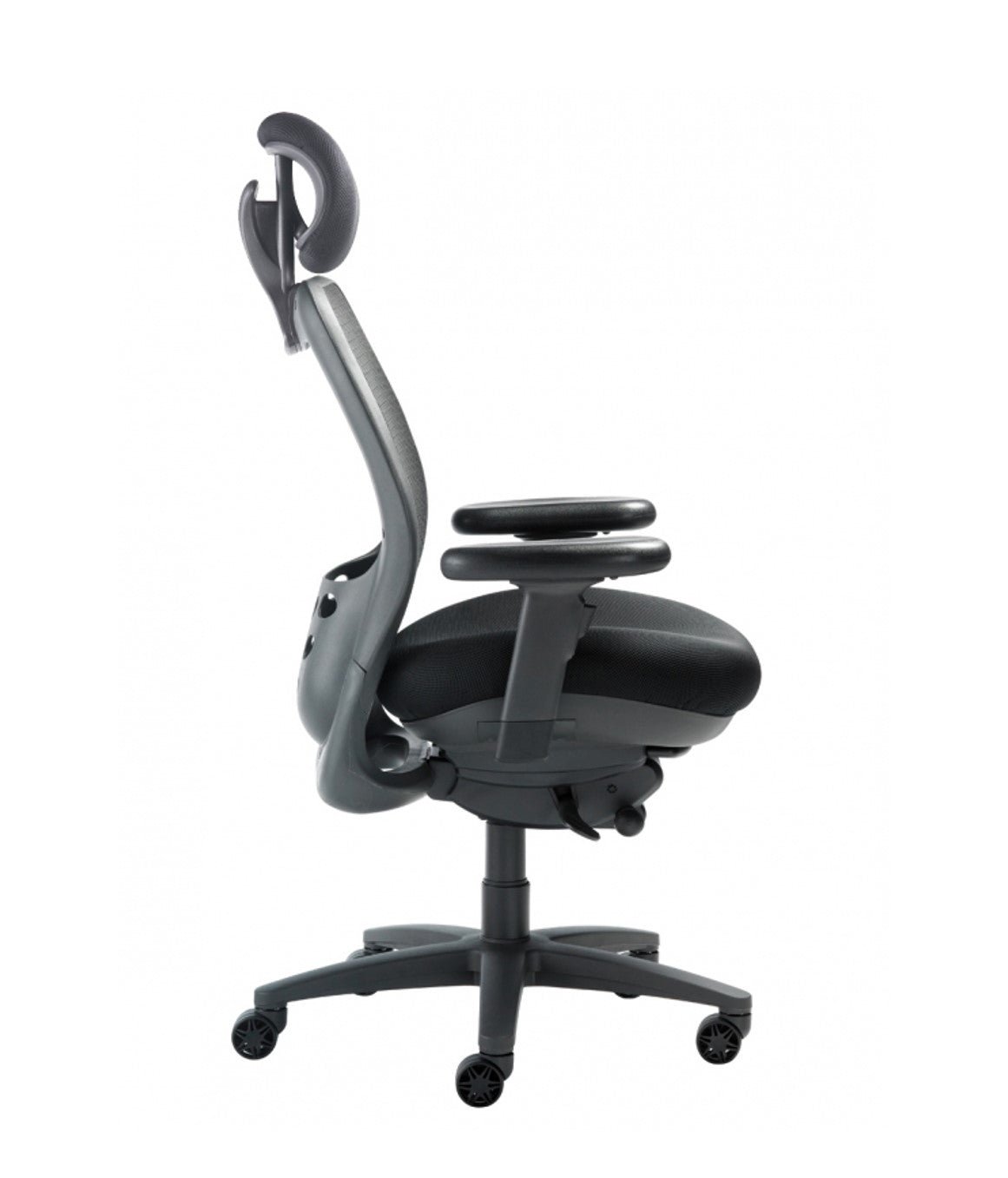 Nightingale SXO Mesh-Back Ergonomic Chair With Headrest - 6100D - Black 