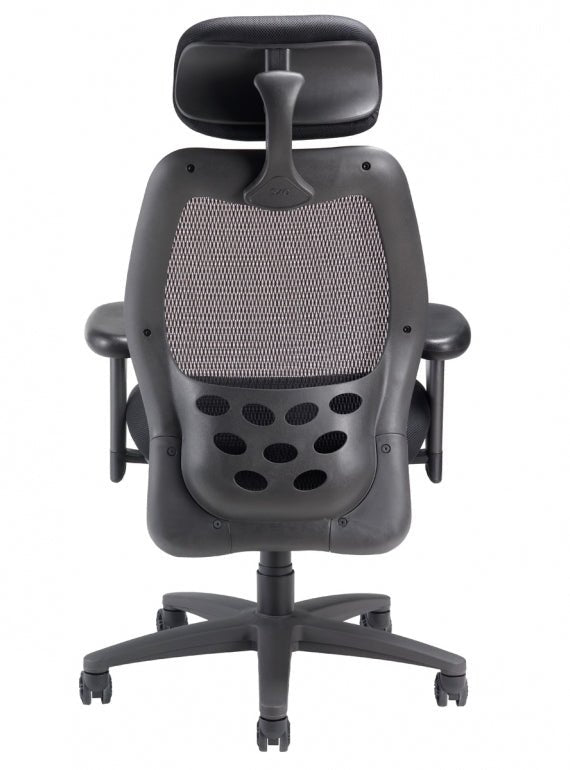 Nightingale SXO Mesh-Back Ergonomic Chair With Headrest - 6100D - Black 