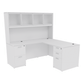 Kai L-Shaped Desk with Double Full Pedestals & 4 Door Hutch