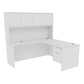 Kai L-Shaped Desk with Single Suspended Pedestal & 4 Door Hutch