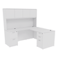 Kai L-Shaped Desk with Double Full Pedestals & 4 Door Hutch