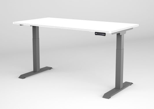i5 Industries iRize Height Adjustable Desk - White - SKU IS3060